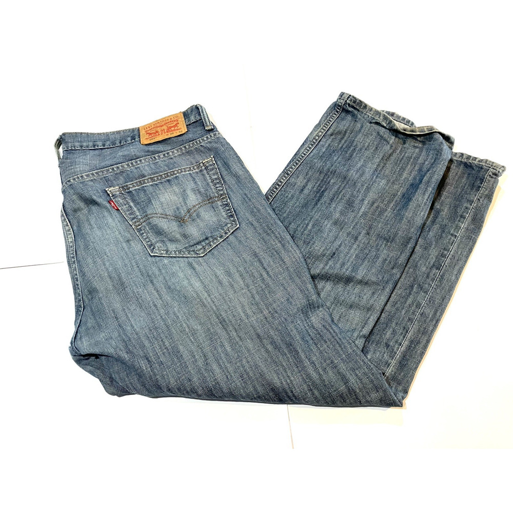 Levis 569 Jeans Mens 36x32 (Fits 39x29) Blue Loose Straight Fit Medium Wash